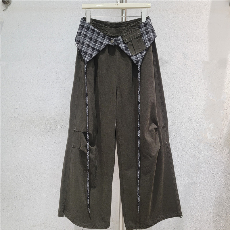 Mùa Thu quần lót nữ cổ rộng, dây thắt lưng co giãn, phong cách retro thời thượng