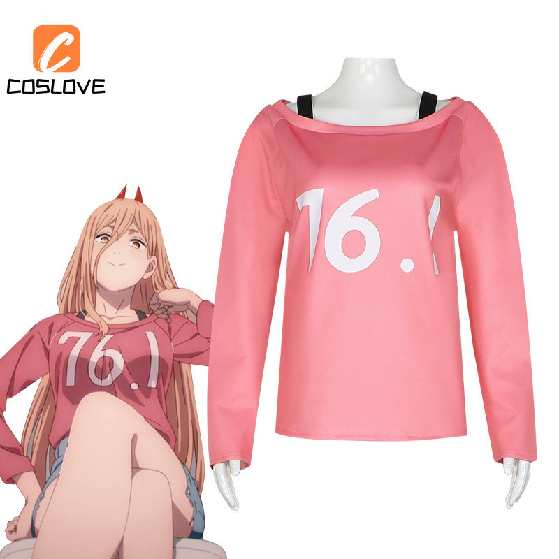 Anime Saw Man Cosplay Outfit - Full Set with Chain Detail, Long Sleeves, Perfect for Halloween Parties