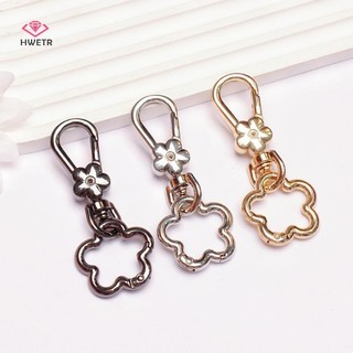 HWETR 1 Hoa Mùa Xuân Khóa Dễ Thương Móc Khóa Ví Túi Charm Mặt Dây Chuyền Phụ Kiện Cho Nữ Ví Túi Trang Trí Mới