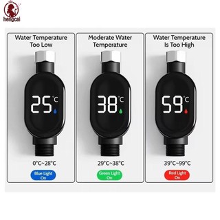 Vòi Nhiệt Kế Nước Nhiệt Kế Tắm Chính Xác Màn Hình LCD Chống Thấm Nước Màu Đen 0 ~ 99°C