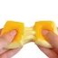 Đồ chơi giảm căng thẳng bánh gạo SMILE, Đồ chơi Fidget bóp thực tế mềm mại, Co giãn chậm phục hồi bề mặt dính Đồ chơi Fidget hình thức ăn cho trẻ em Người lớn