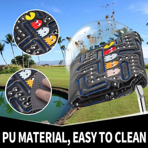 Elf Series Thêu Golf Putter Cover Từ Tính Mạnh Mẽ Hình Bán Nguyệt Putter Vỏ Bảo Vệ PUTT Câu Lạc Bộ Golf