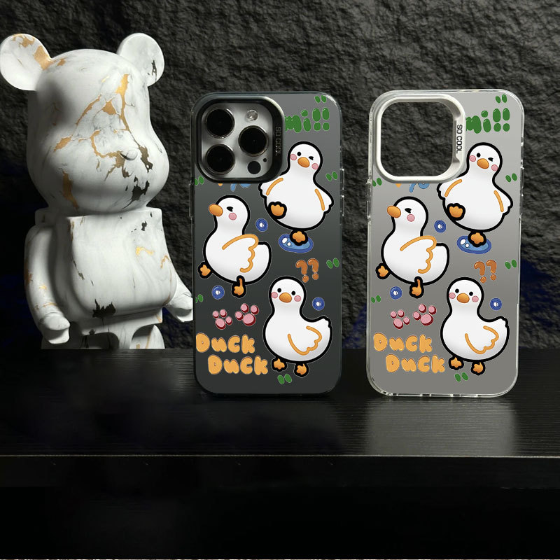 Vịt IMD Ốp Điện Thoại Cho iPhone 17 16 15 14 13 12 11 Pro Max Plus X Xr Xs Max 7 8 Plus Ốp Điện Thoại
