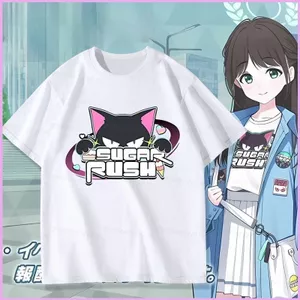 Xanh Lưu Trữ Hoạt Hình Kurimura Airi Cosplay Vải 3D Mùa Hè Áo Thun Anime Tay Ngắn