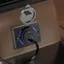 Ổ cắm sạc USB LACYESUK, Bộ sạc USB gắn bảng điều khiển vỏ chống cháy 2-4 cổng, Bảng điều khiển nhúng nhỏ gọn Miếng đệm cao su chống sốc 12V 24V Bộ sạc 48 watt tương thích