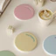 Đế lót ly diatomite thấm nước nhanh khô 10cm lót cốc tròn màu pastel cho cà phê phòng tắm lavabo quán cafe nhà bếp decor