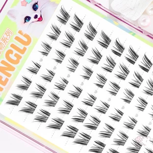 Dream Deer Princess Cat Eye Lông mi giả Đường kính 0,07mm C Curl Black 11-14mm Chiều dài hỗn hợp