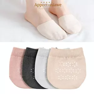IAPPORTUNIA Tất Nửa Vô Hình, Tất Silicon Chống Trơn Trượt Ngón Chân Có Tất Nữ, Tất Cotton Nguyên Chất Ẩn Vô Hình Tàu