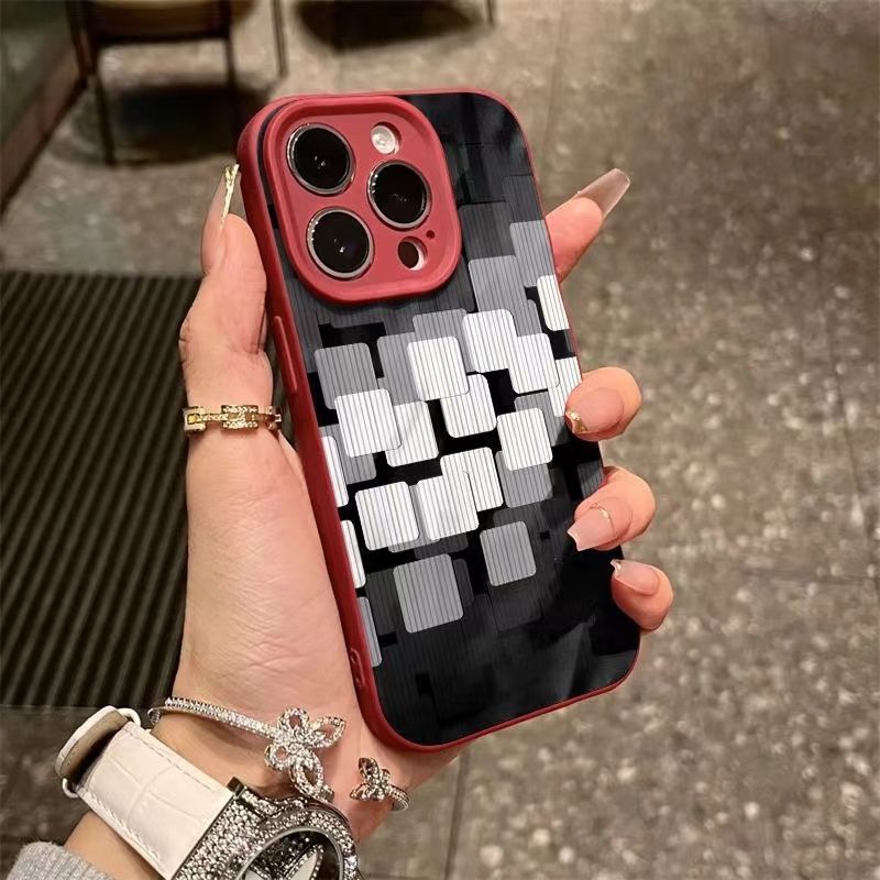 Ốp lưng cây dừa chữ Anh cho iPhone 17/15/13/12/11/XR/8 Plus/Pro/Pro MaxVân sao chổi nếpgấp