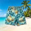 Quần short đi biển thoải mái in hoa 3D phong cách Hawaii Unisex nhanh khô