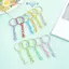 Móc khóa kim loại E-WOITD với dây chuyền đầy màu sắc và kẹp tôm hùm để làm đồ trang sức DIY Phụ kiện móc khóa thủ công để làm quà tặng E-WOITD