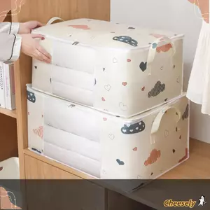 Túi đựng chăn bông CHEESELY, có tay cầm Túi chăn bông chống bụi, Túi hoàn thiện đa chức năng chống ẩm thực tại nhà