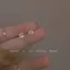S925 Bạc Kim Sang Trọng Zircon Bông Tai Cỏ Bốn Lá Nữ Niche Thiết Kế Cao Cấp Thanh Lịch Bông Tai 6.16