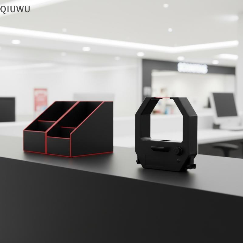 QIUWU Attendance Clo Ribbon Thay Thế Ruy Băng Cho MT-6100 6200N Kỹ Thuật Số Thời Gian Clo Máy Ghi Thời Gian Chính Xác Trong Suốt.