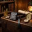 Jfory Steampunk Túi thắt lưng Họa tiết dập nổi Túi thắt lưng có thể điều chỉnh Phụ kiện thời trang Retro