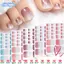 EBINLANDS 22 đầu / miếng dán móng tay ngón chân, Gradient lấp lánh chống thấm nước Full Cover Nail Wraps, Không nướng Chất kết dính có thể tháo rời Màu trơn lấp lánh Dải sơn móng tay lấp lánh