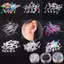 < Honeyba > 60 Cái / 200 Cái Nhiều Màu Sắc Chống Dị Ứng Bông Tai Nhựa Chống bloing Ear Stis Kit Đẹp