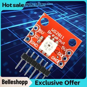 Belleshopp Belleshopp Độ Sáng Cao Mini 5 Đèn Led Đột Phá Mô Đun Ws2812 Ban Chắc Chắn Cho 5050 DIY Nguồn Điện USB/Thiết Kế Bo Mạch