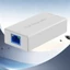 Bộ chia mở rộng PoE btsg 1 đến 2 cho máy ảnh với IEEE802 3Af hỗ trợ khoảng cách dài 100 mét Vỏ ABS phích cắm và Pl