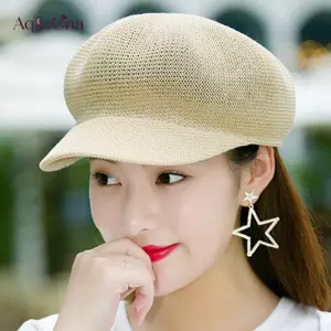AqToCna Retro Beret Bé Gái Lưới Thoáng Khí Mũ Nồi Ngoài Trời Cắm Trại Mùa Hè Mũ Nồi Chống Nắng Mũ Nồi AqToCna