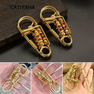 Móc khóa bằng đồng CATIYAHA, Móc khóa Birdie thủ công bằng đồng thau, Khóa ô tô