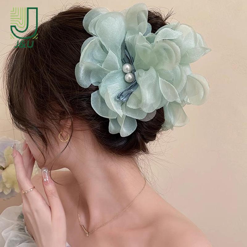 [J & U-T] Kẹp Tóc Hoa Tính Khí Thời Trang Cho Nữ Bé Gái Hoa Ngọt Ngào Tinh Tế Cá Mập Kẹp Phụ Kiện Tóc Thanh Lịch Quà Tặng