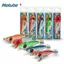 Jig mực METUBE, Mồi mực phát sáng Wobbler, Móc tôm bằng gỗ cứng 5 màu hiệu quả để câu cá