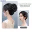 Bluelover Tổng Hợp Tóc Bun Sống Động Như Thật Lộn Xộn Tóc Giả Hoa Bud Gước Kẹp Co Giãn Nữ Giả Tóc Miếng Nhiệt Độ Cao Lụa Mới