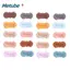 METUBE 50 Nhãn Da, Thẻ Nổi 15x42mm Có Lỗ, Thẻ Da PU 10 Màu Bền Đẹp Cho Đan