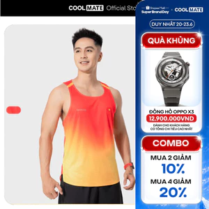Áo sát nách Singlet thể thao nam chạy bộ "VIỆT NAM TIẾN BƯỚC" thấm hút, thoáng khí Coolmate