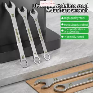 ITRUMPET 1 Cờ lê mở siêu mỏng, Cờ lê Ratchet hai đầu đa chức năng, Cờ lê mở độ dày 5-32mm 3mm bền bỉ Dụng cụ sửa chữa ô tô xe đạp