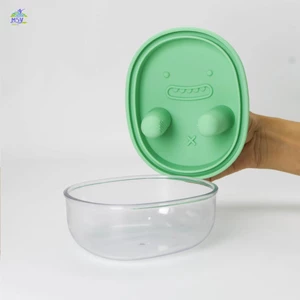 Hộp Bảo Quản Đồ Ăn Nhẹ Cho Nhà Bếp Di Động Không Cảm Ứng Hộp Đựng Bánh Quy Có Chống Dầu ABS Và Chất Liệu Silicon Cho Văn Phòng Tại Nhà Sử Dụng Ngoài Trời