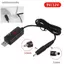 Cáp chuyển đổi tăng tốc USB 5V sang 9V / 12V với đầu nối 3,5x1,35mm FSI