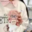 # HB # Móc khóa búp bê sang trọng Fluffy Đầu nổ dễ thương Mặt dây chuyền nhồi bông hoạt hình cho trẻ em Phụ kiện Bapa Người bạn thân nhất có mặt.