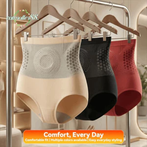 Quần lót nén CATMALLER88, Quần short điêu khắc lưng cao co thắt bụng, Quần lót định hình liền mạch để tập Yoga & mặc hàng ngày