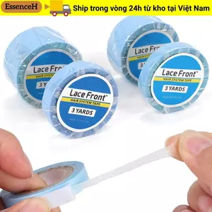 ESSENCEH 3Yards / Roll Wig Tape, Keo dán phía trước ren hai mặt siêu giữ, Băng keo hệ thống tóc dính chắc chắn chống thấm nước màu xanh để nối tóc