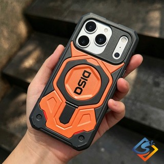 Ốp điện thoại đứng từ tính DISD Supreme Armor cho iPhone 12 13 14 15 16 17 Pro Max Matte Bảo hiểm toàn diện Ốp lưng chống sốc