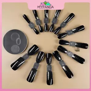 MYPANDA 120 Cặp Móng Tay Hai Đầu Dạng Kép Có Thể Tái Sử Dụng Vuông Quan Tài Nối Dài Khuôn Gel Builder Mẹo Salon Chuyên Nghiệp Nghệ Thuật Làm Móng Tay.