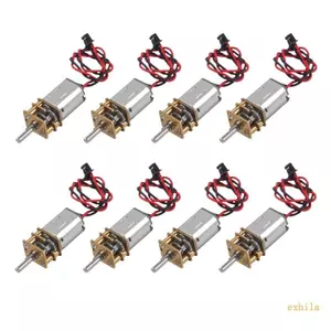 Exhila 8 Chiếc Nhỏ N20 Gear Motor Full Kim Loại Hộp Số Động Cơ Nhỏ Cho Xe Mô Hình
