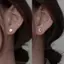 AqToCna Bông Tai Nữ Mini Đính Đá Zircon Hình Ngôi Sao Mặt Trăng Phong Cách Hàn Quốc Dễ Thương, Quà Tặng Trang Sức Thời Trang