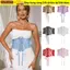 Thắt lưng Corset ren WOODNEST, Thắt lưng thêu hoa bằng da PU lụa co giãn, Thắt lưng cơ thể giảm béo co giãn rộng trang trí thời trang dành cho nữ Cô gái cô dâu