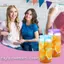 HL 16oz Nơ Màu Hồng Cốc Nhựa Sữa Trong Suốt Cốc Cà Phê Có Ống Hút Du Lịch Ngoài Trời Ins Nước Uống Cốc Nước Nhà Bếp LMWU