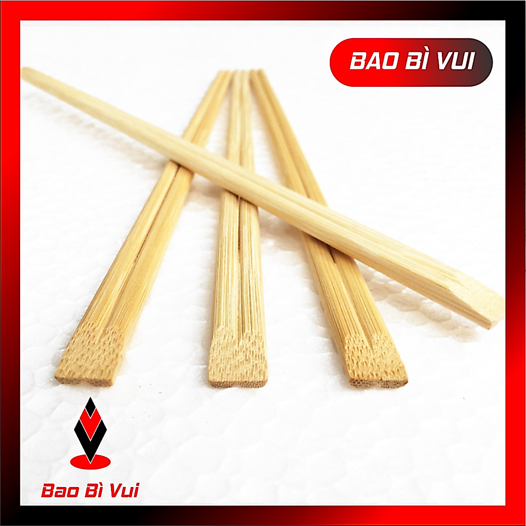 ( COMBO 3 BỊCH) Đũa tách kiểu Nhật đũa gỗ tiện dụng - BAO BÌ VUI