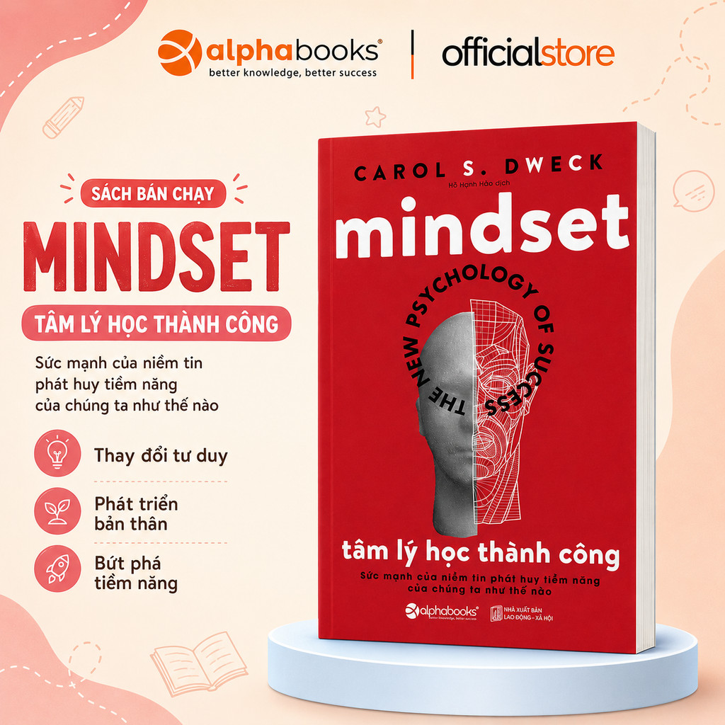 Sách - TÂM LÝ HỌC THÀNH CÔNG - Mindset: The new Psychology Of Success - Carol S Dweck (Alpha Books)