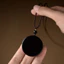 Mặt dây chuyền Obsidian phong cách hàng ngày đơn giản cổ điển