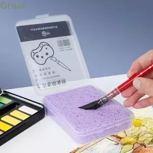Bọt biển vẽ tranh màu nước TUYỆT VỜI, Miếng bọt biển làm sạch hình trái tim tròn hình trái tim, Đồ dùng nghệ thuật siêu thấm Bọt biển thấm nước