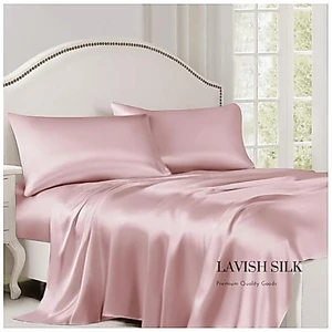 Bộ Ga Gối Lụa Lavish Silk Cao Cấp Mát Lạnh Hàng Loại 1 nệm cao 10cm_chart chọn màu