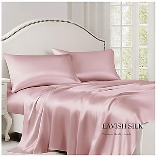 (Best Seller]Bộ Ga Gối Lụa Lavish Silk Cao Cấp Mát Lạnh Hàng Loại 1 nệm cao 10cm_chart chọn màu