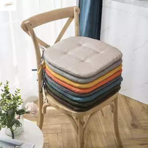 ZENZON Đệm Ghế Mềm Mại Ấm Màu Trơn Cotton-ramie Văn Phòng Nhà Ghế Pad