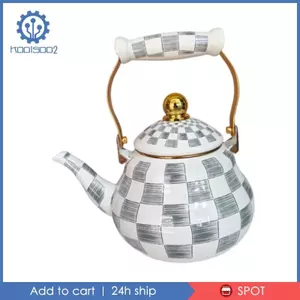 Ấm trà tráng men gia dụng Nồi hơi bếp đa năng Bình nước cổ điển để làm trà và cà phê thanh lịch